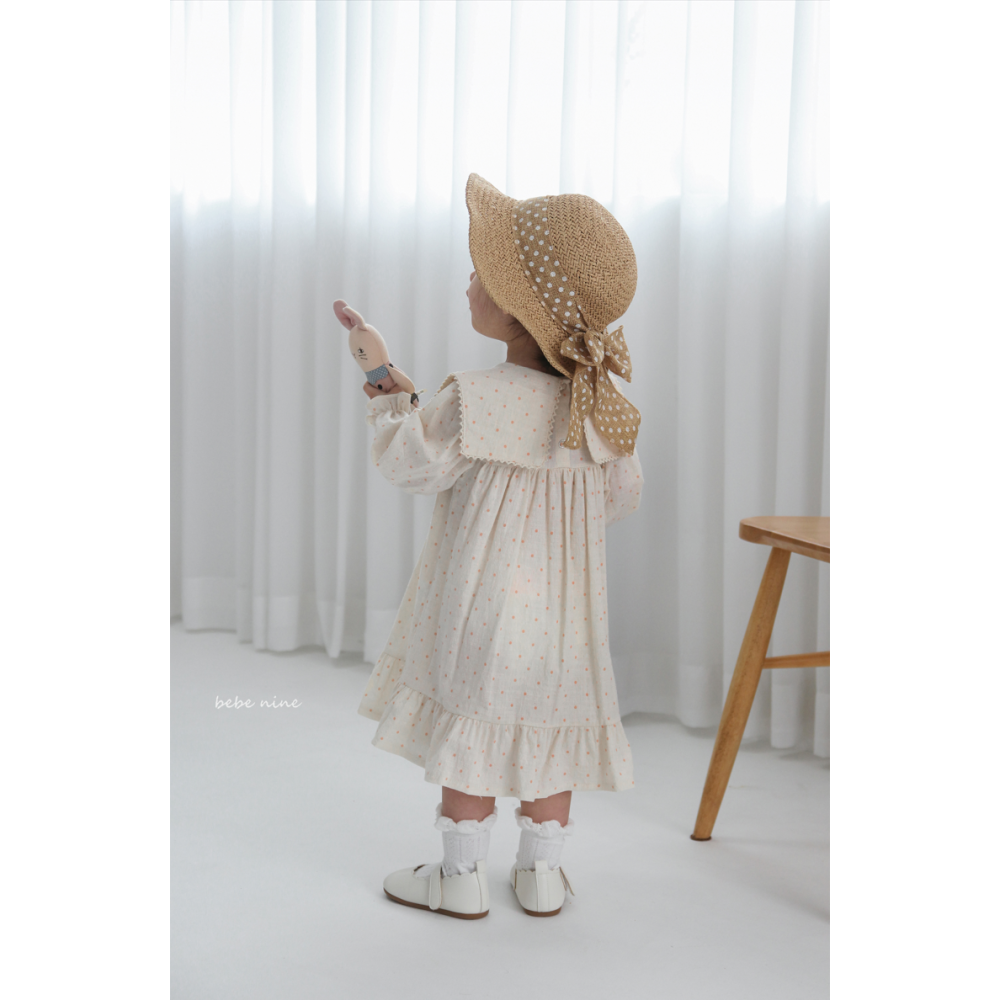 Bebenine 洋裝 베베나인 사각도트프릴원피스-細節圖5