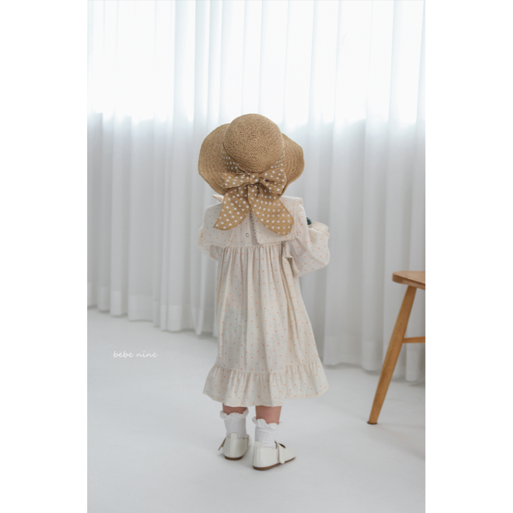 Bebenine 洋裝 베베나인 사각도트프릴원피스-細節圖6