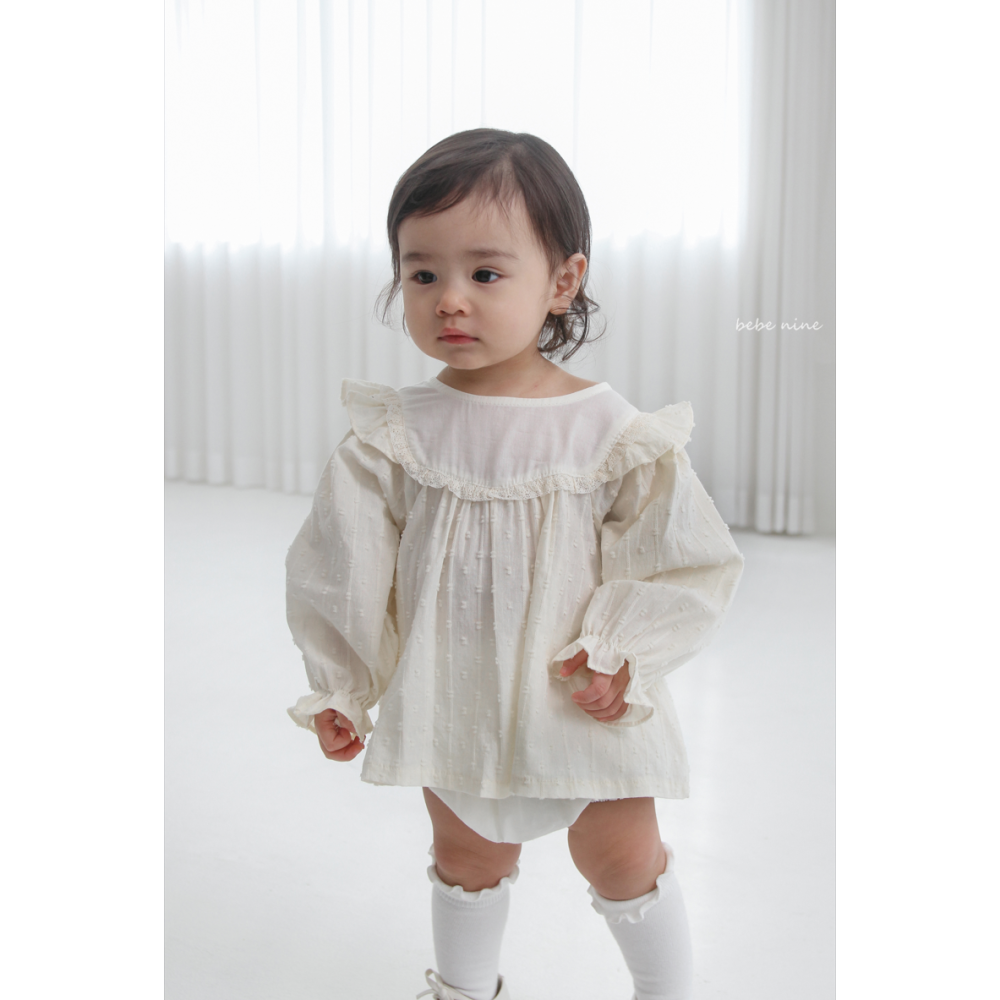 Bebenine 套裝 上衣&屁屁褲 베베나인 셜리블루머세트-細節圖8