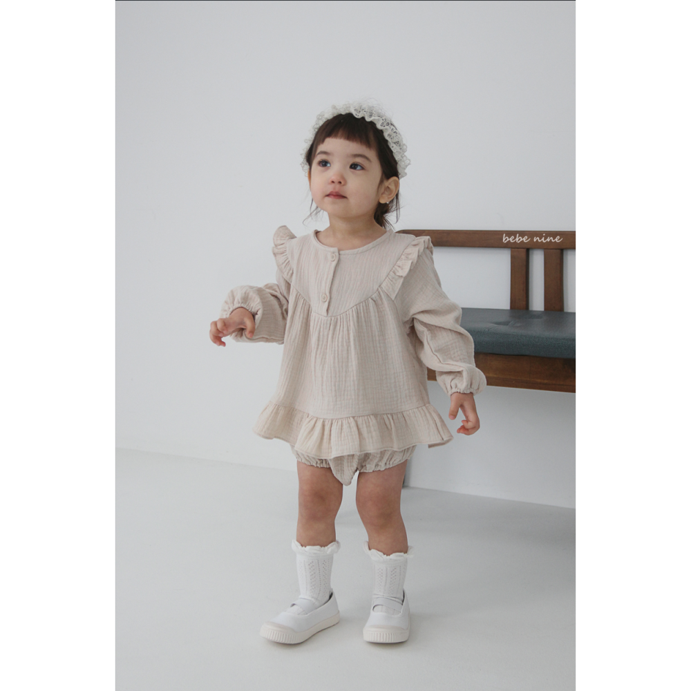 Bebenine 套裝 上衣&屁屁褲 베베나인 보나블루머세트-細節圖6