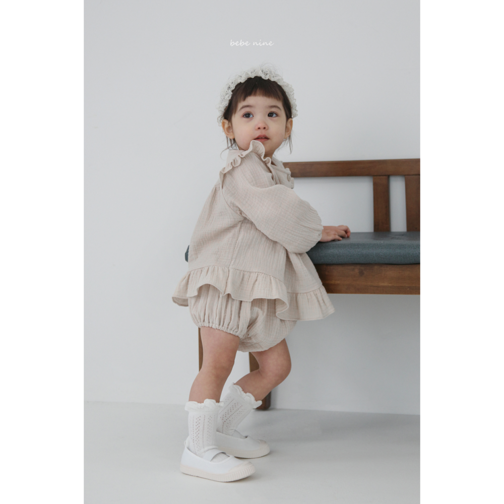 Bebenine 套裝 上衣&屁屁褲 베베나인 보나블루머세트-細節圖9
