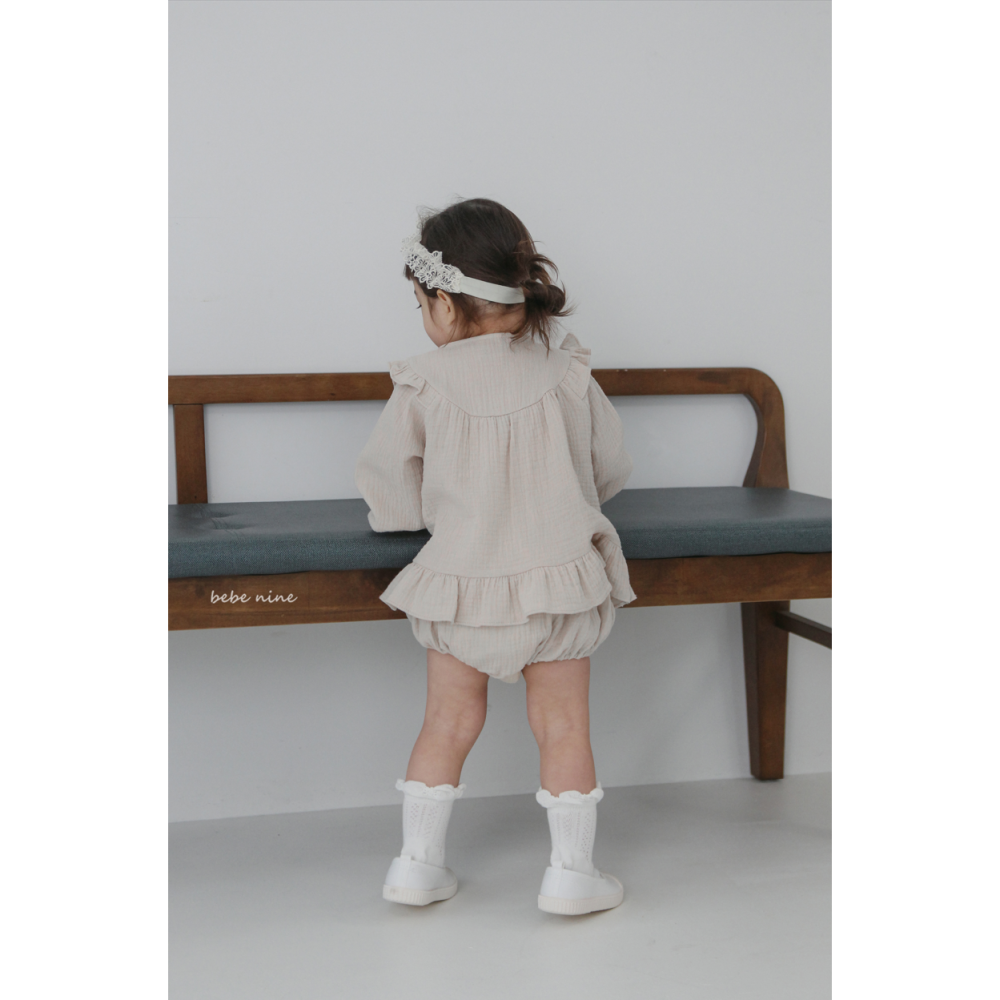 Bebenine 套裝 上衣&屁屁褲 베베나인 보나블루머세트-細節圖10