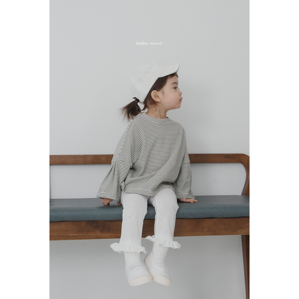 Bebenine 上衣 베베나인 메종스트라이프티-細節圖9