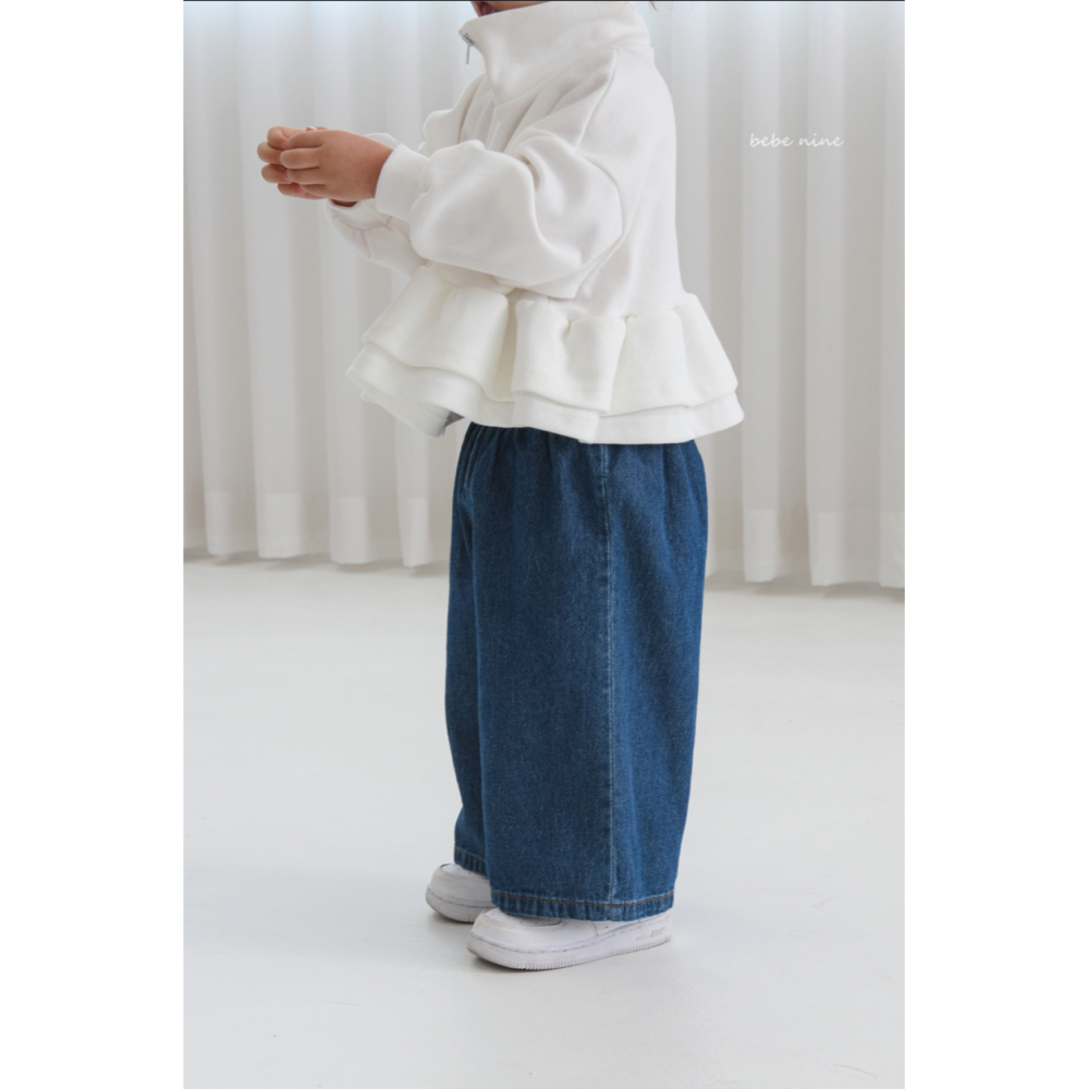 Bebenine 褲子 베베나인 데님루즈팬츠-細節圖4
