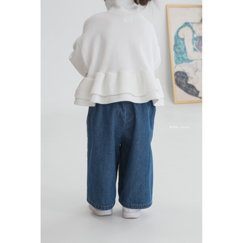 Bebenine 褲子 베베나인 데님루즈팬츠-細節圖8
