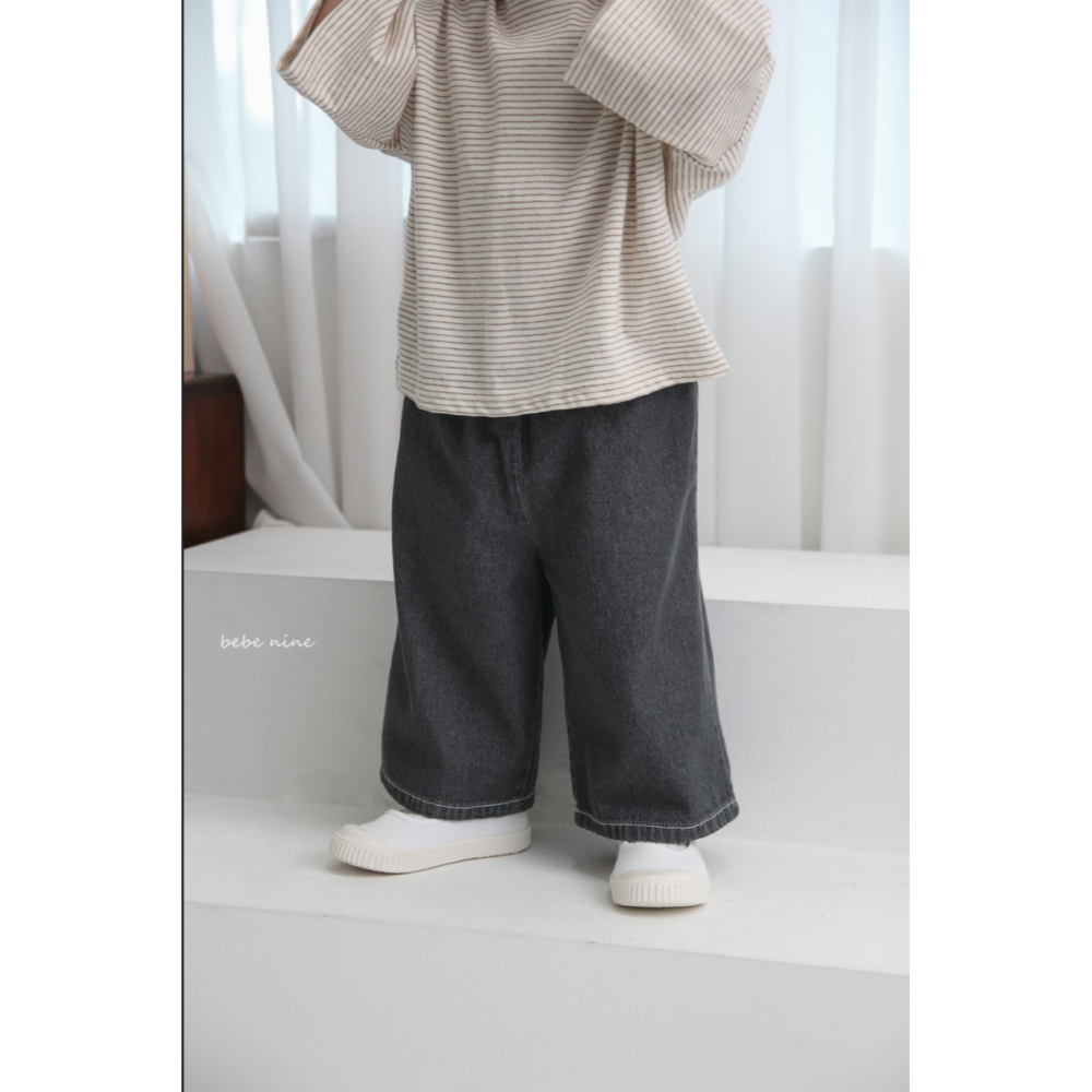 Bebenine 褲子 베베나인 데님루즈팬츠-細節圖9