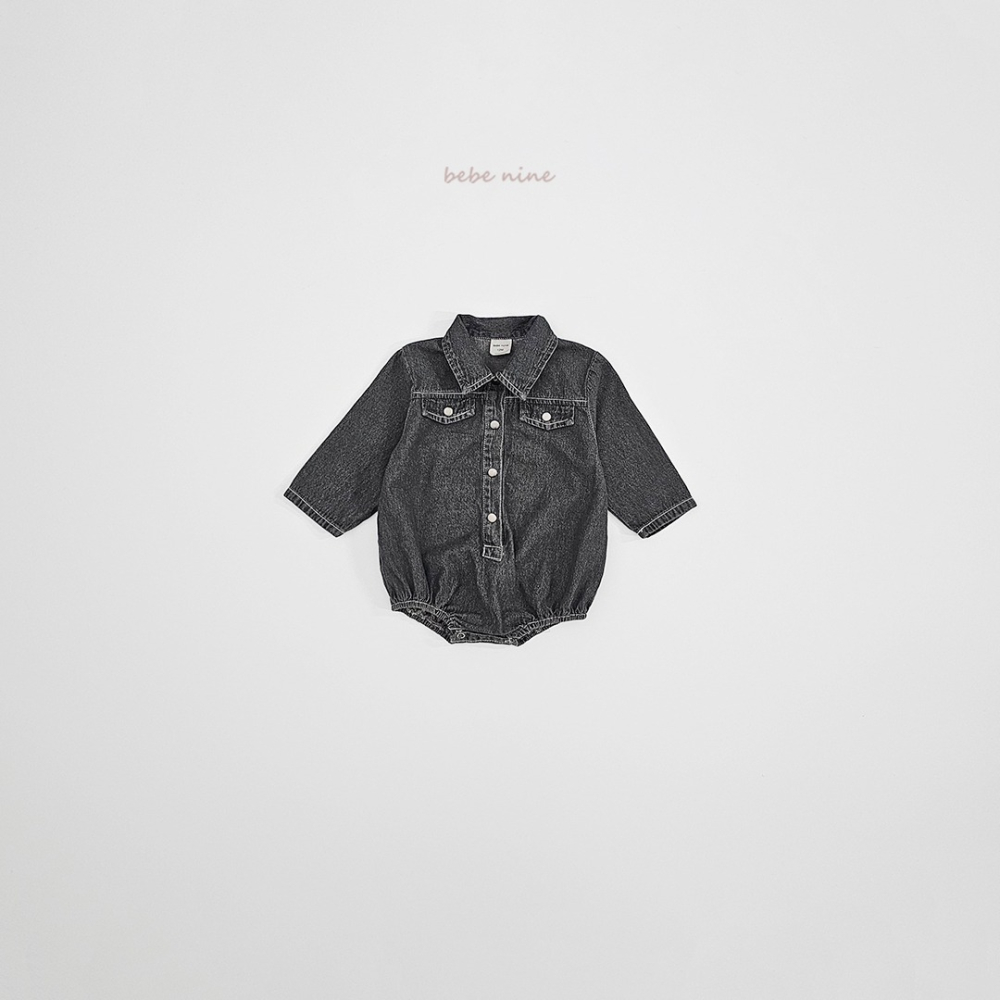 Bebenine 包屁衣 베베나인 데님셔츠슈트-細節圖2