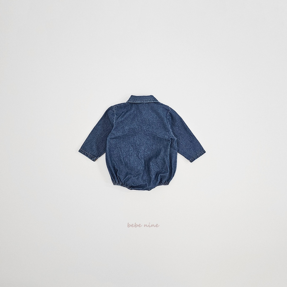 Bebenine 包屁衣 베베나인 데님셔츠슈트-細節圖3