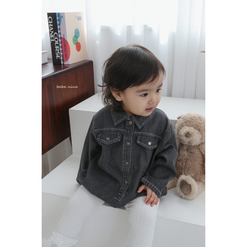 Bebenine 包屁衣 베베나인 데님셔츠슈트-細節圖5