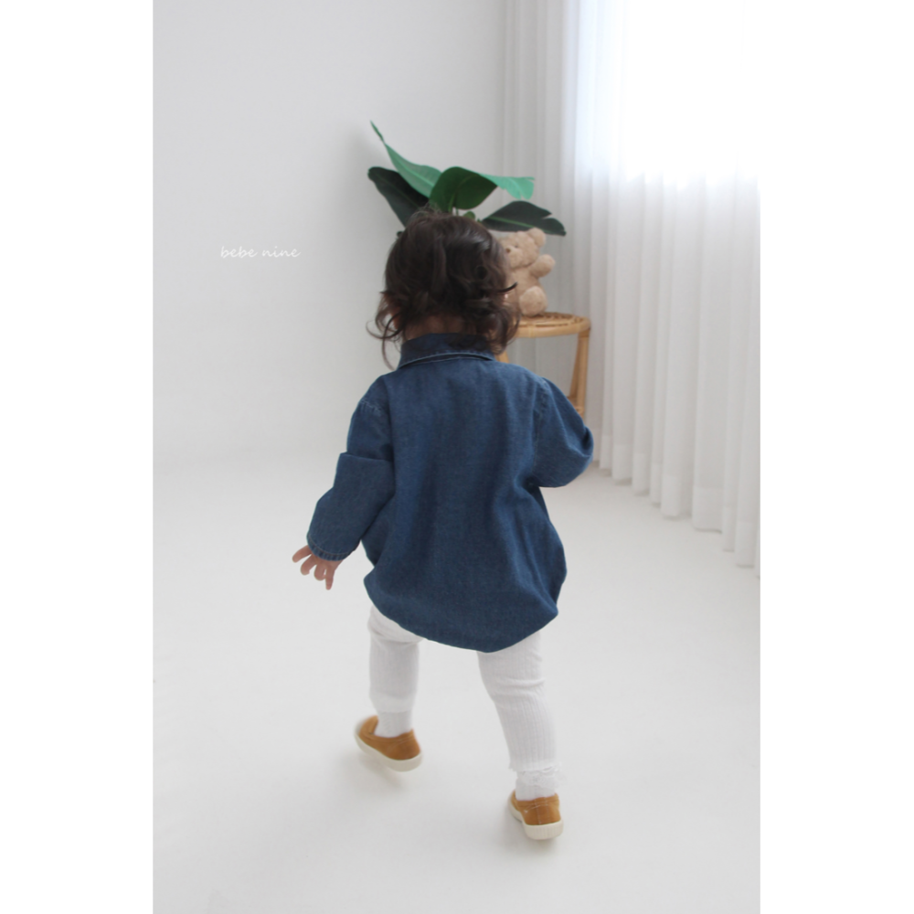 Bebenine 包屁衣 베베나인 데님셔츠슈트-細節圖11