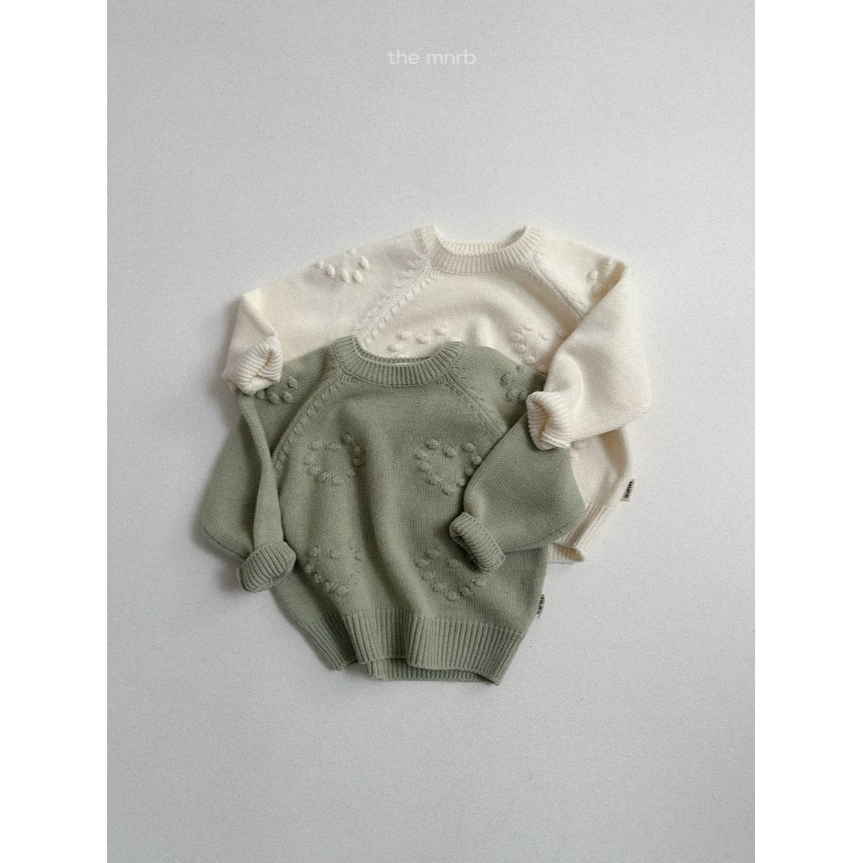 Minirobe 上衣 미니로브 러브아일렛니트-細節圖3