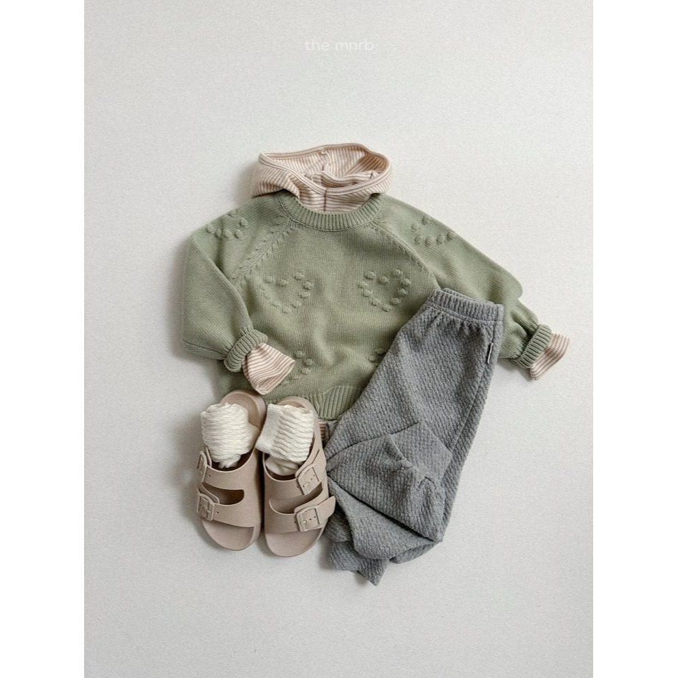 Minirobe 上衣 미니로브 러브아일렛니트-細節圖6