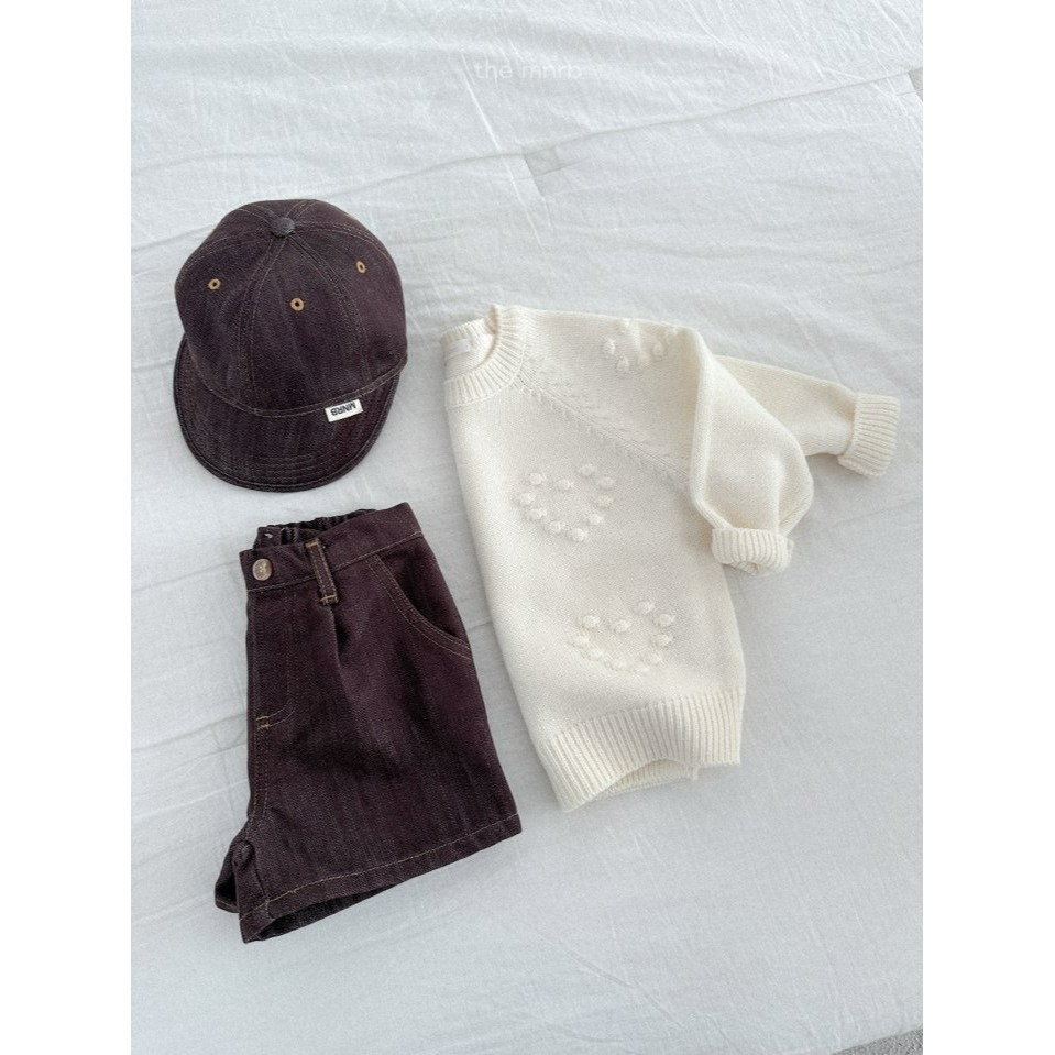 Minirobe 上衣 미니로브 러브아일렛니트-細節圖8