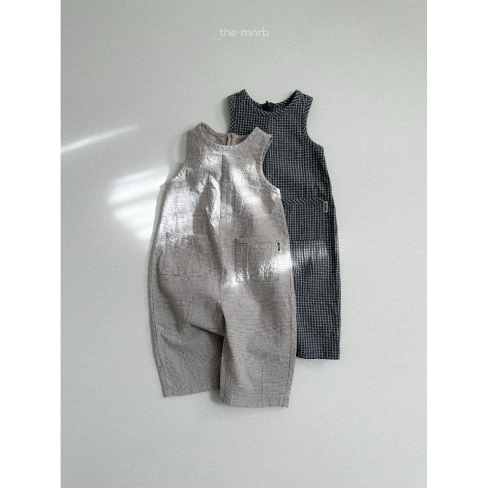 Minirobe 吊帶褲 미니로브 모던체크오버롤-細節圖2