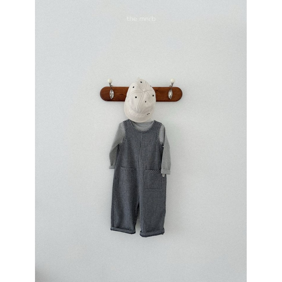 Minirobe 吊帶褲 미니로브 모던체크오버롤-細節圖5