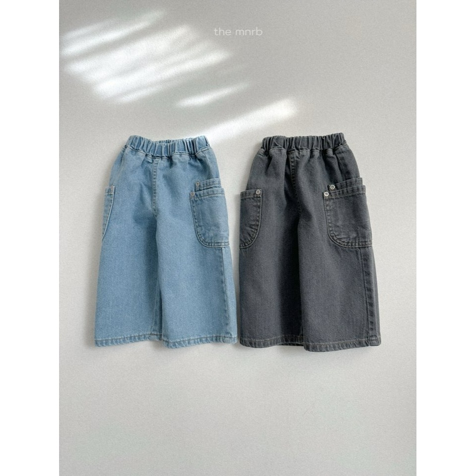 Minirobe 褲子 미니로브 조인데님팬츠-細節圖3