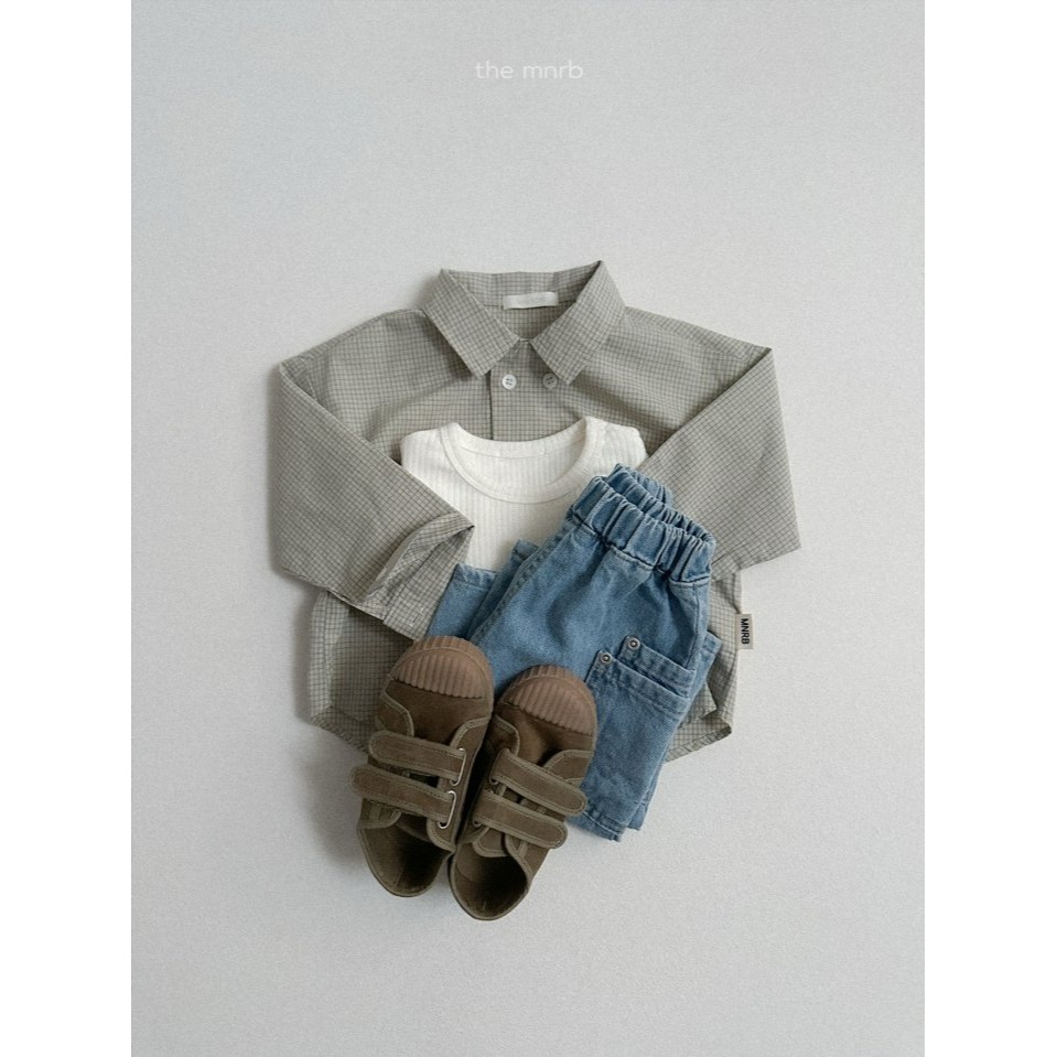 Minirobe 褲子 미니로브 조인데님팬츠-細節圖11