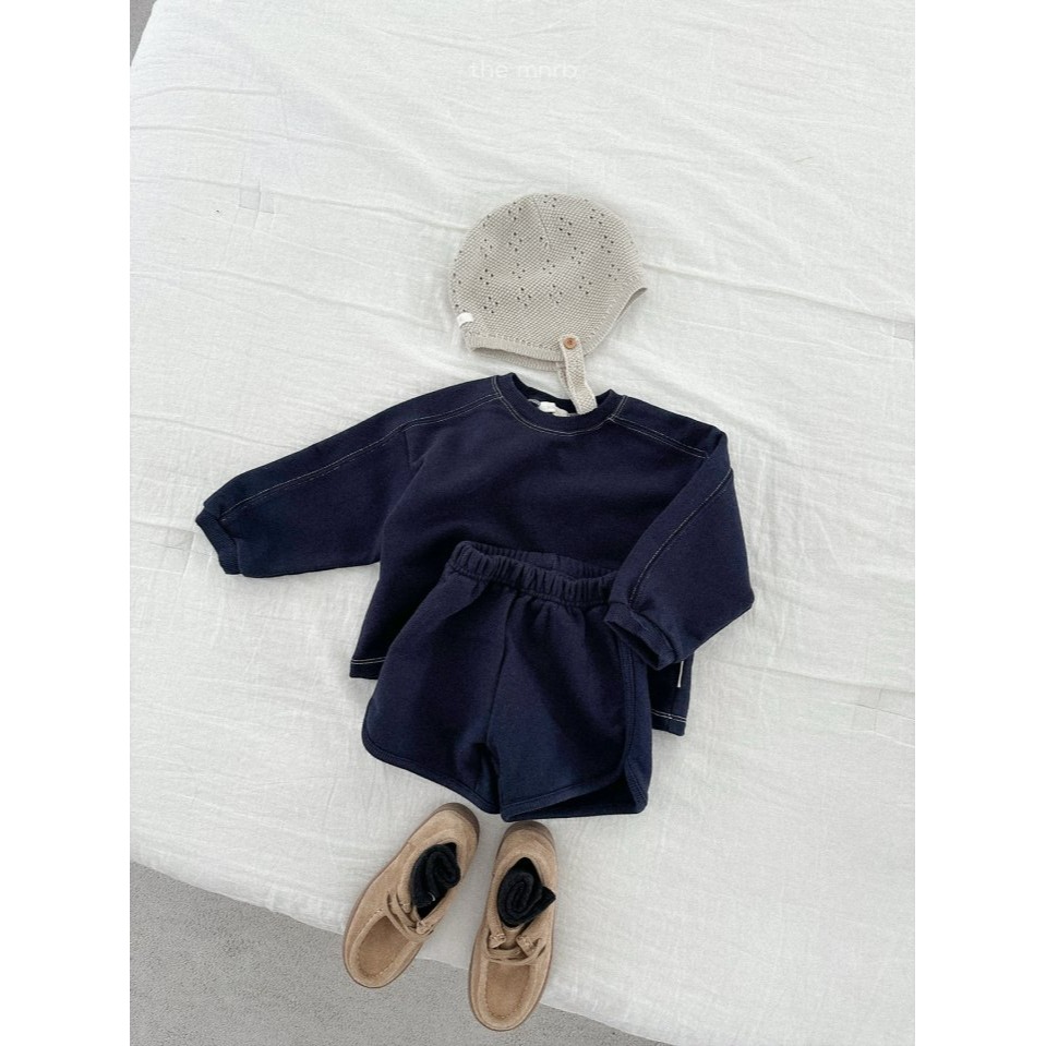 Minirobe 上衣 미니로브 로디배색맨투맨-細節圖5