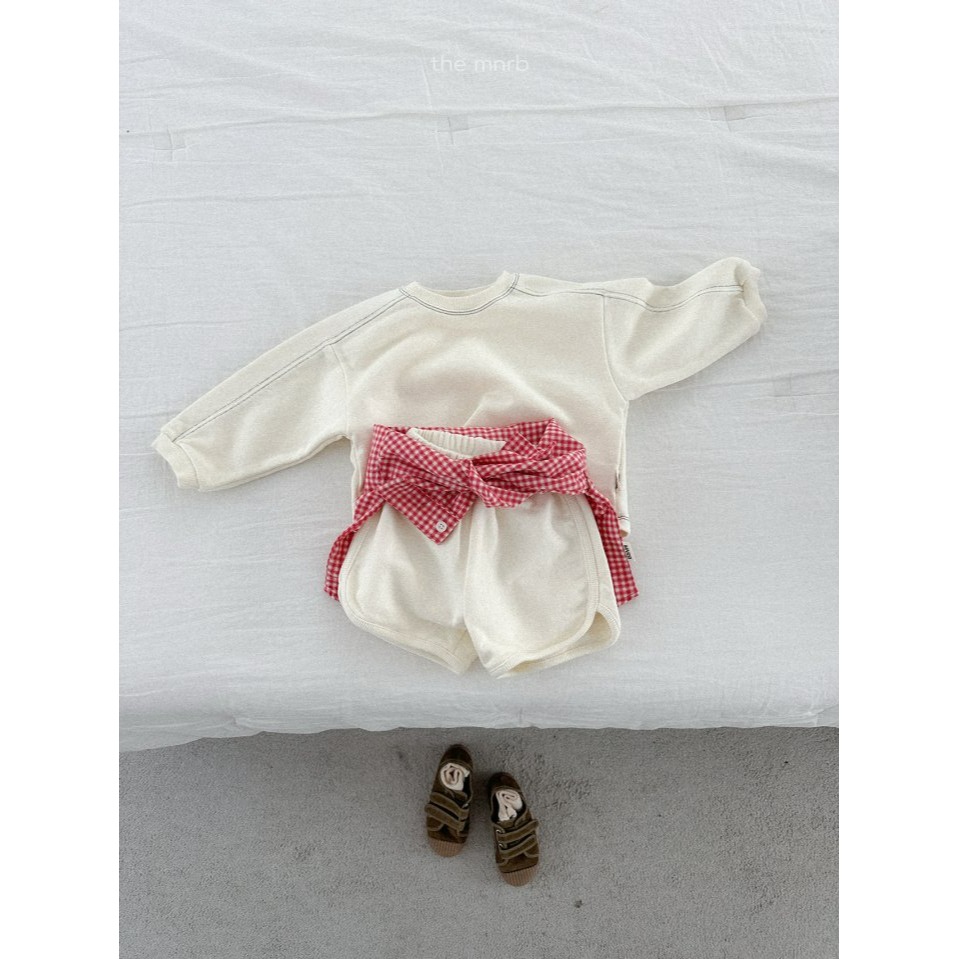 Minirobe 上衣 미니로브 로디배색맨투맨-細節圖7