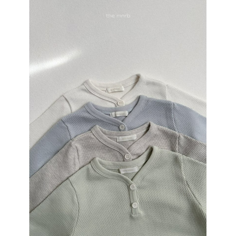 Minirobe 上衣 미니로브 와플단작티-細節圖2