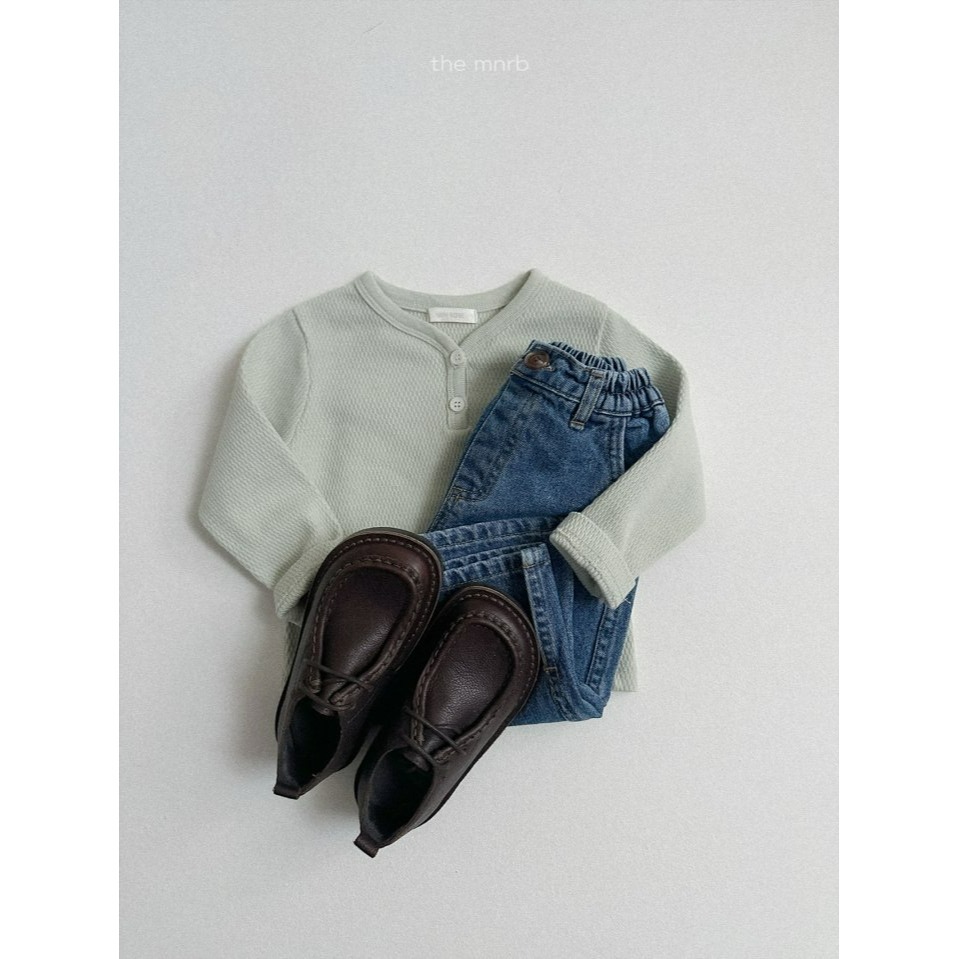 Minirobe 上衣 미니로브 와플단작티-細節圖11