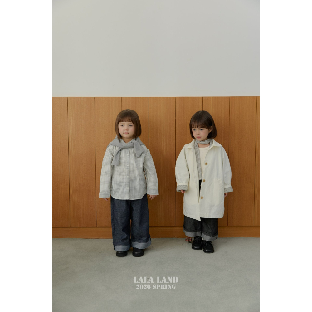 Lalaland 上衣 라라랜드 둥근카라남방 (Kids)-細節圖7