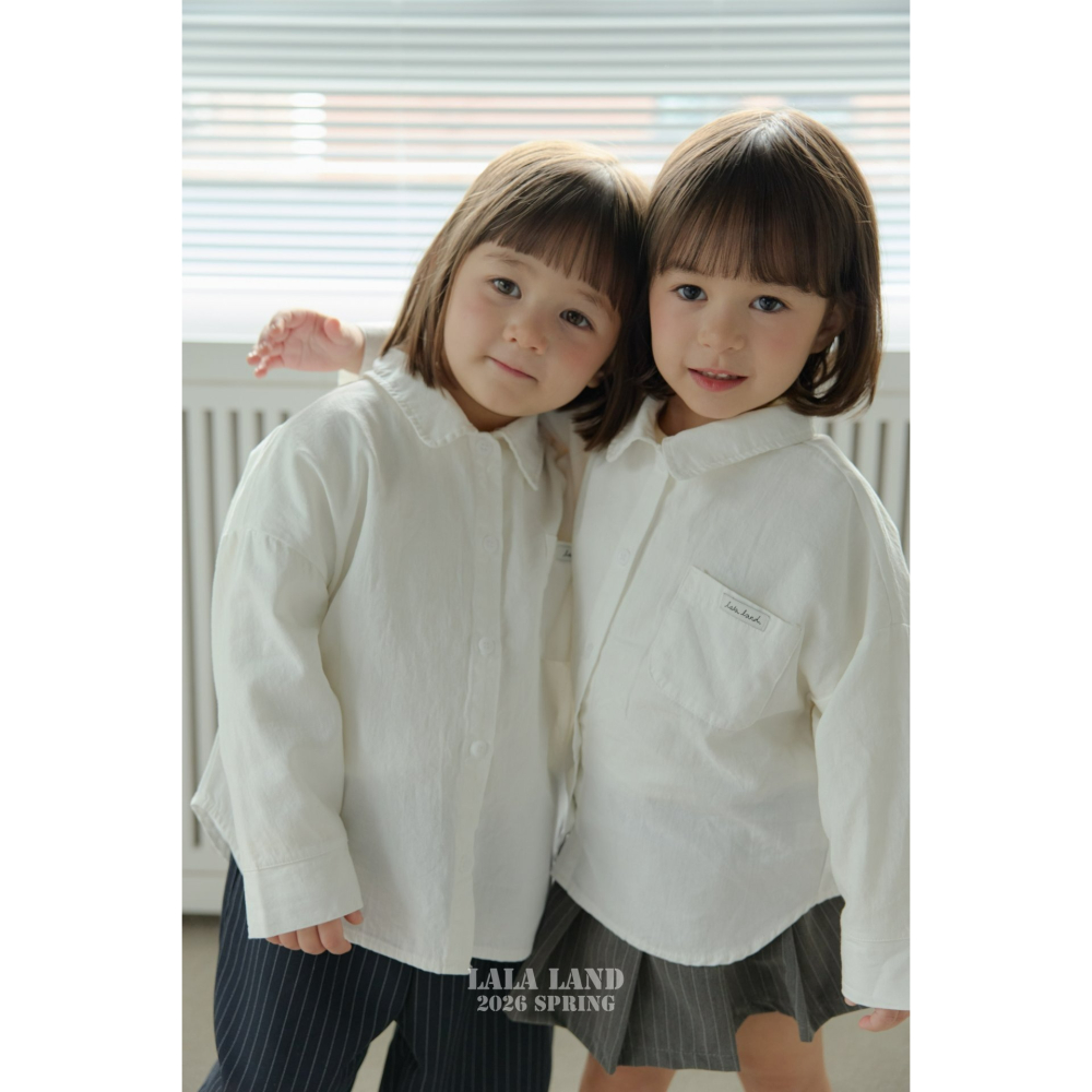 Lalaland 上衣 라라랜드 둥근카라남방 (Kids)-細節圖9
