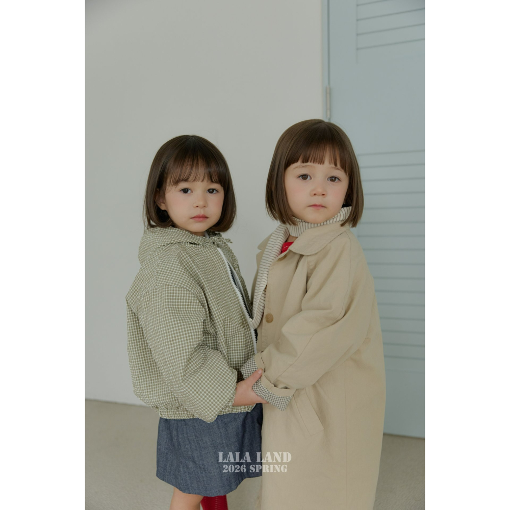 Lalaland 外套  라라랜드 버블체크점퍼 (Kids)-細節圖7