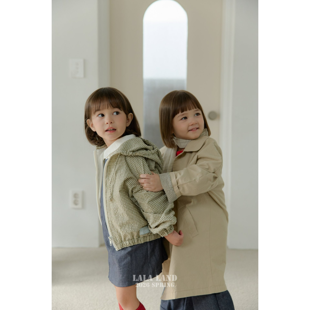Lalaland 外套  라라랜드 버블체크점퍼 (Kids)-細節圖8