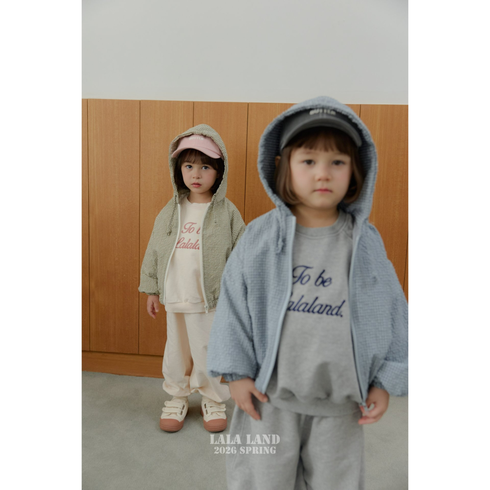 Lalaland 外套  라라랜드 버블체크점퍼 (Kids)-細節圖10