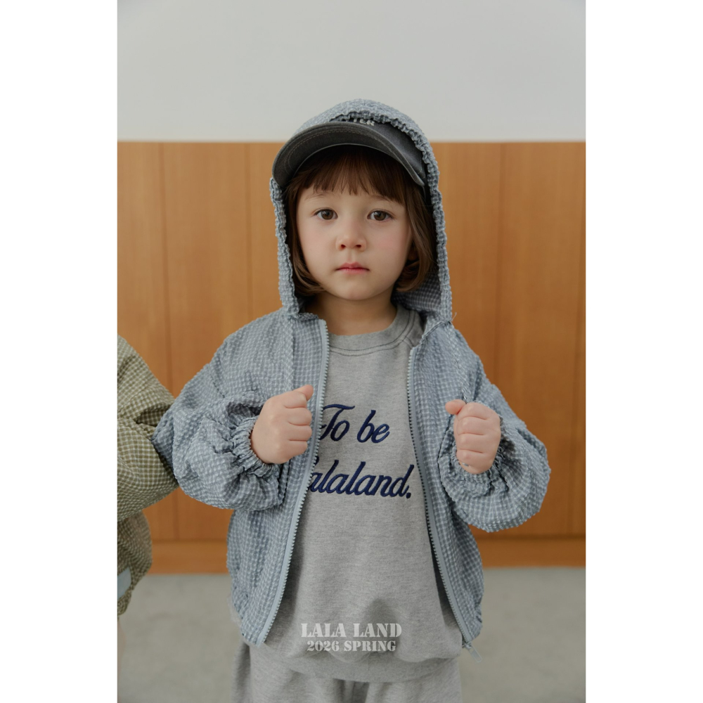 Lalaland 外套  라라랜드 버블체크점퍼 (Kids)-細節圖11