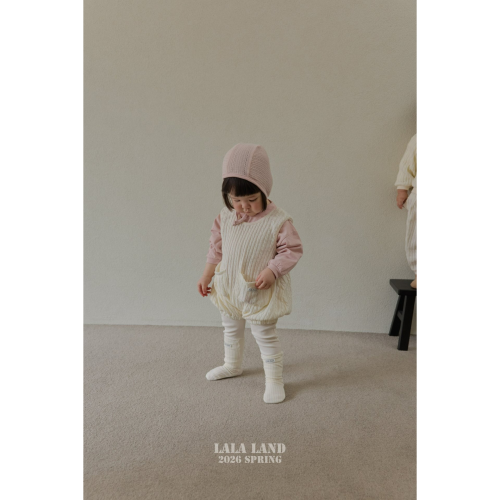 Lalaland 吊帶褲 라라랜드 베베꽈베기니트멜빵 (Bebe)-細節圖4