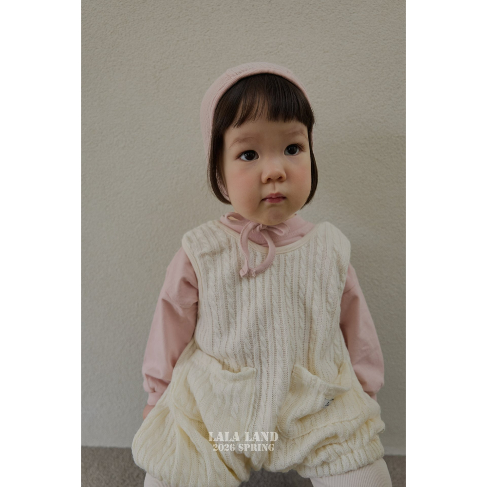 Lalaland 吊帶褲 라라랜드 베베꽈베기니트멜빵 (Bebe)-細節圖7