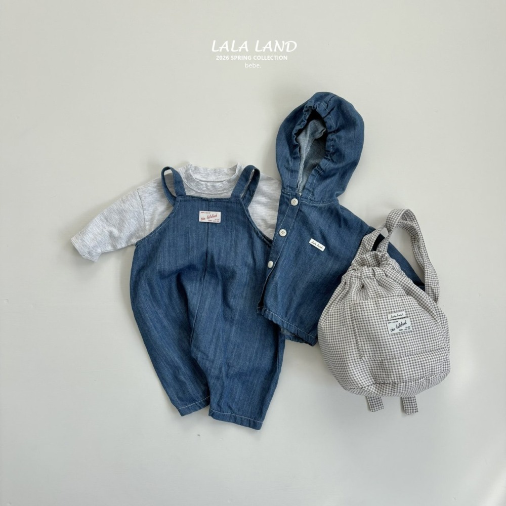 Lalaland 吊帶褲 라라랜드 베베데님멜빵 (Bebe)-細節圖2