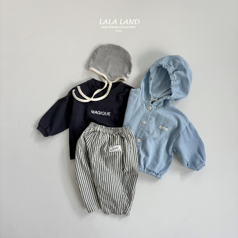 Lalaland 外套 라라랜드 베베데님셔링후드 (Bebe)-細節圖4