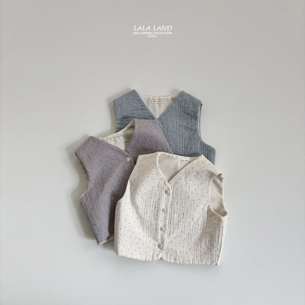 Lalaland 背心 라라랜드 베베비엔누빔조끼 (Bebe)-細節圖2