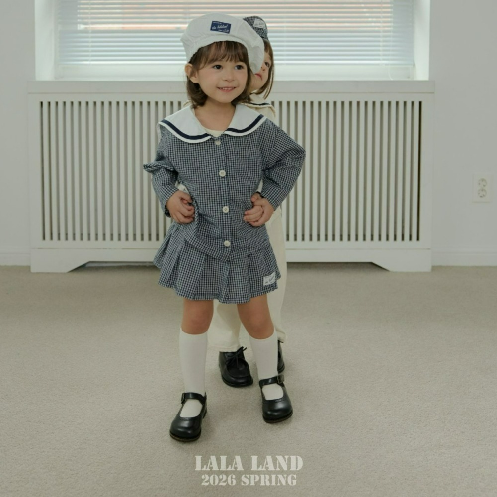 Lalaland 裙子 라라랜드 세라플리츠스커트 (Kids)-細節圖6