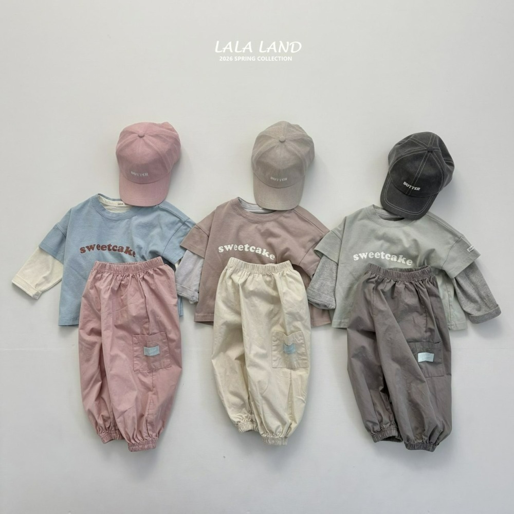 Lalaland 上衣 라라랜드 스윗케이크반팔티 (Kids)-細節圖2