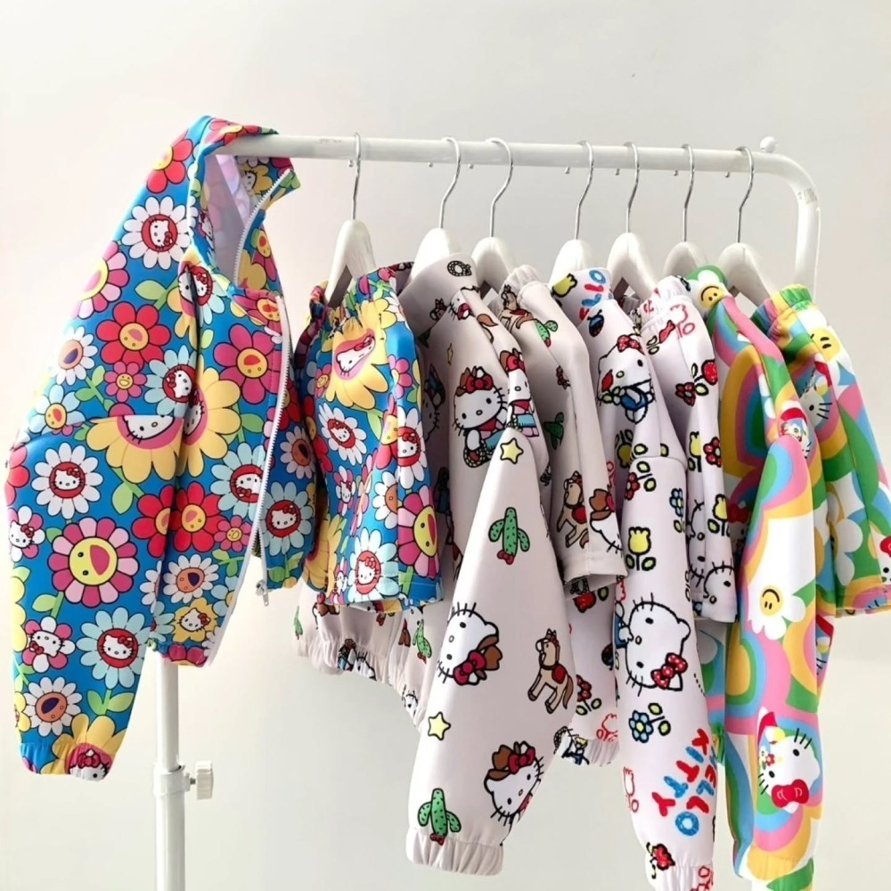 Hello Kitty 套裝 外套&短褲  키티 집업 세트 (~只收單到1/28 20點前)-細節圖2