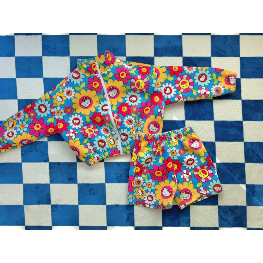 Hello Kitty 套裝 外套&短褲  키티 집업 세트 (~只收單到1/28 20點前)-細節圖10