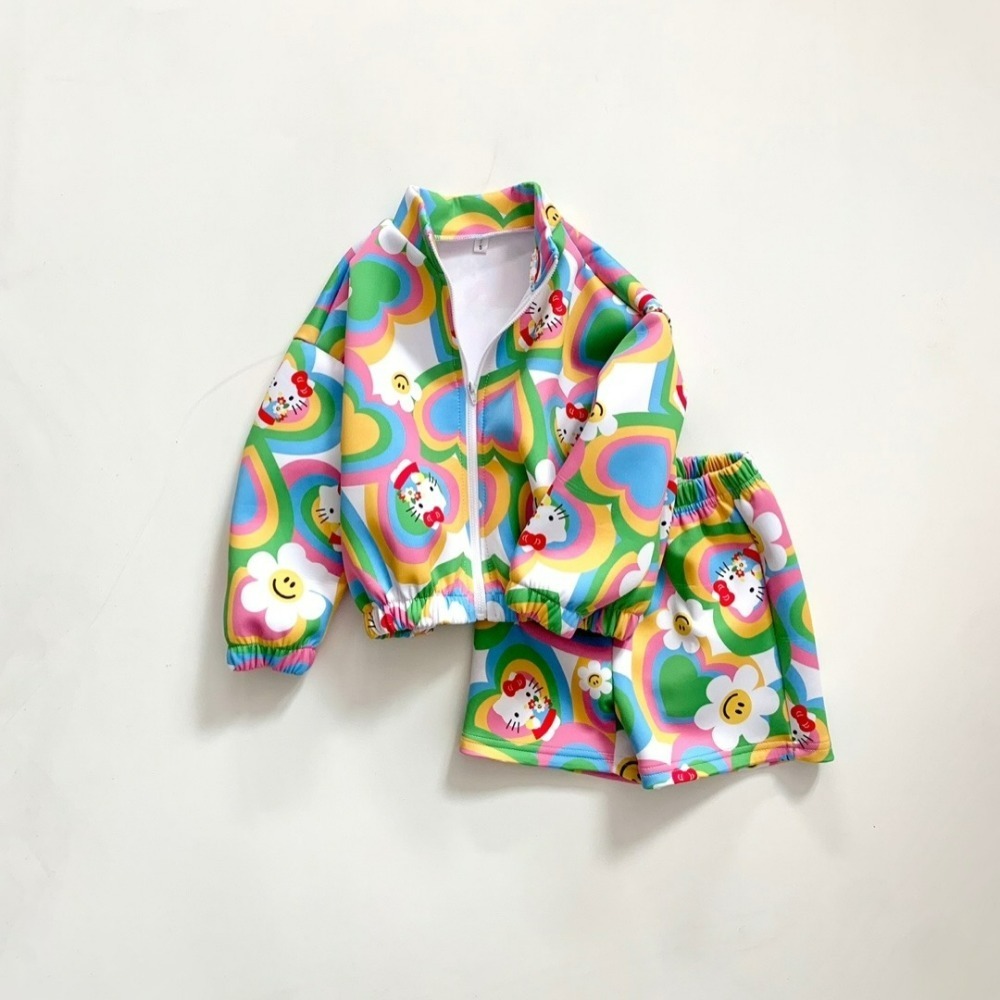 Hello Kitty 套裝 外套&短褲  키티 집업 세트 (~只收單到1/28 20點前)-規格圖11