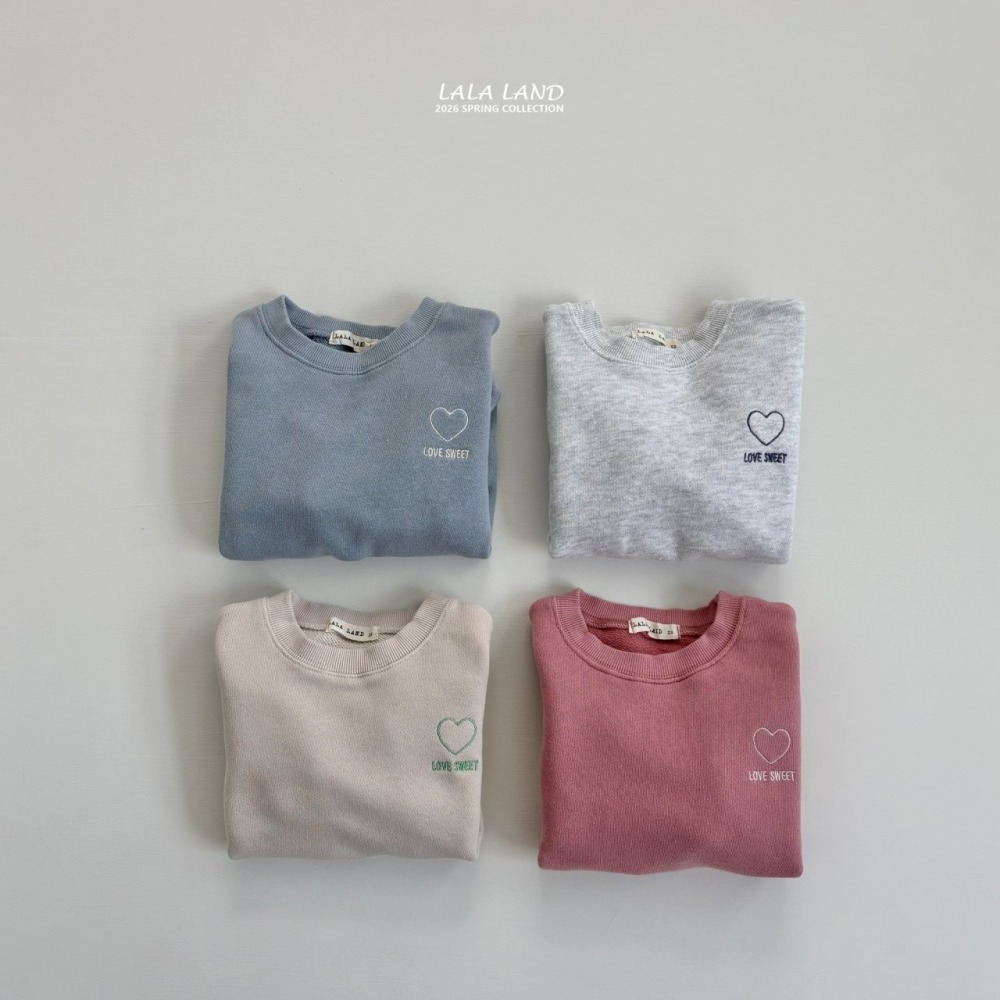 Lalaland 上衣 라라랜드 스윗하트맨투맨 (Kids)-細節圖2