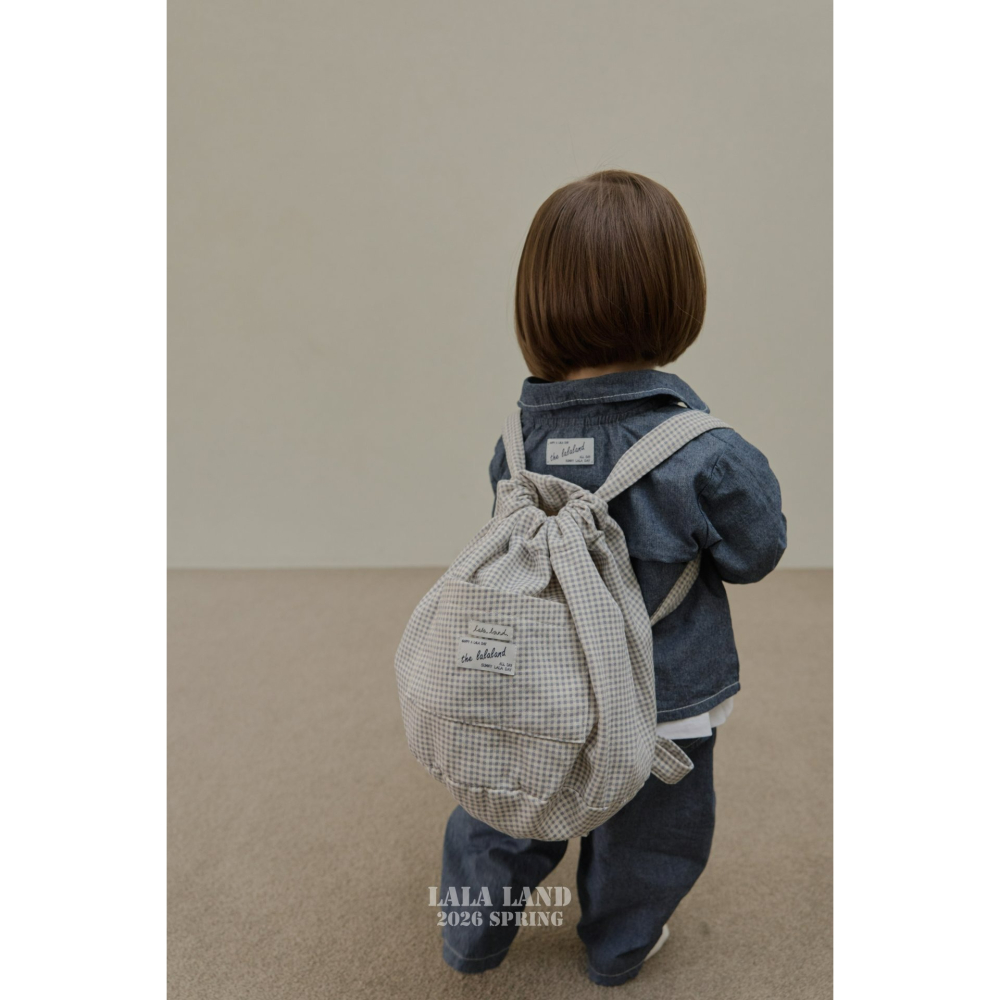Lalaland 包包 라라랜드 체크백팩 (Kids)-細節圖9