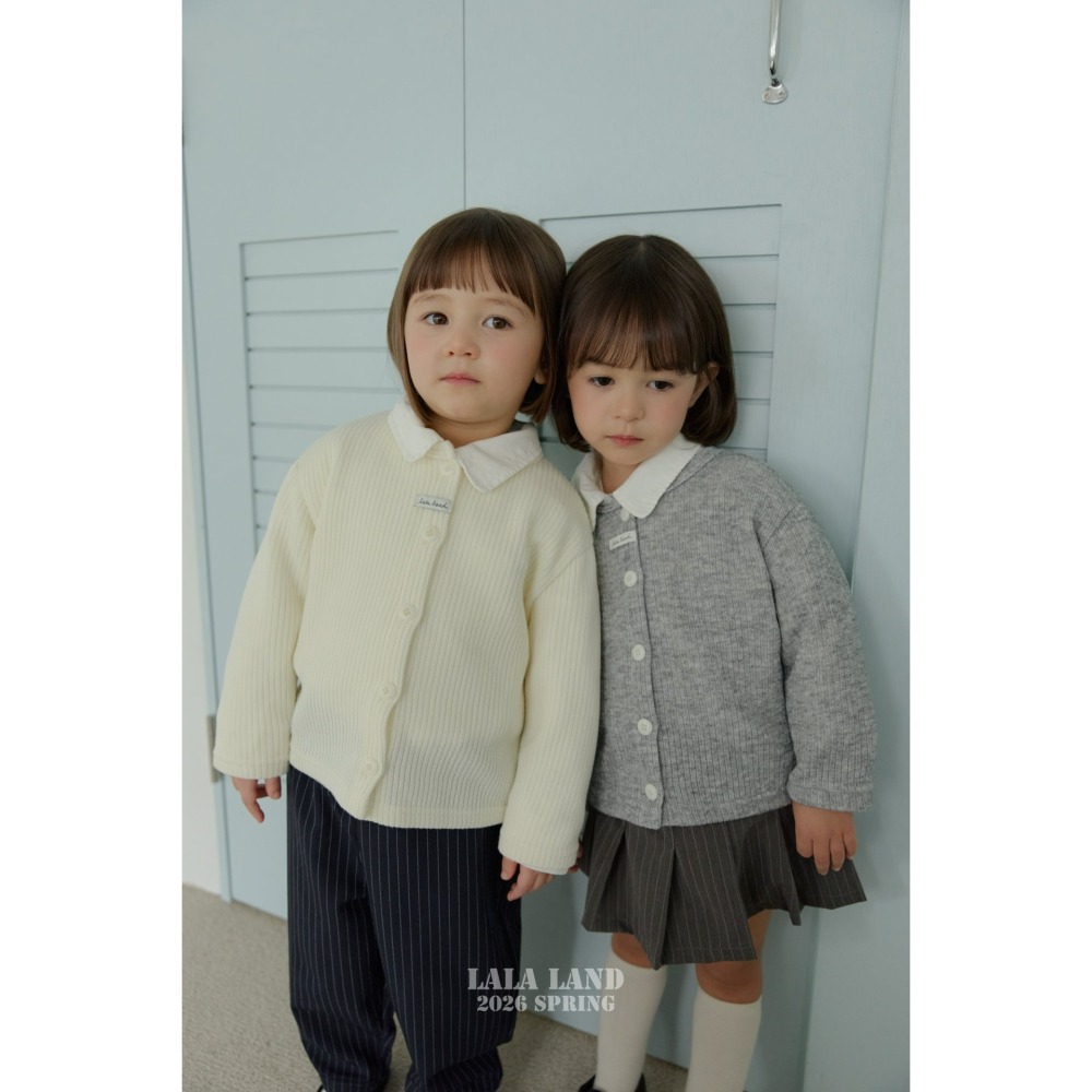 Lalaland 開襟衫 라라랜드 클래식골지가디건 (Kids)-細節圖8