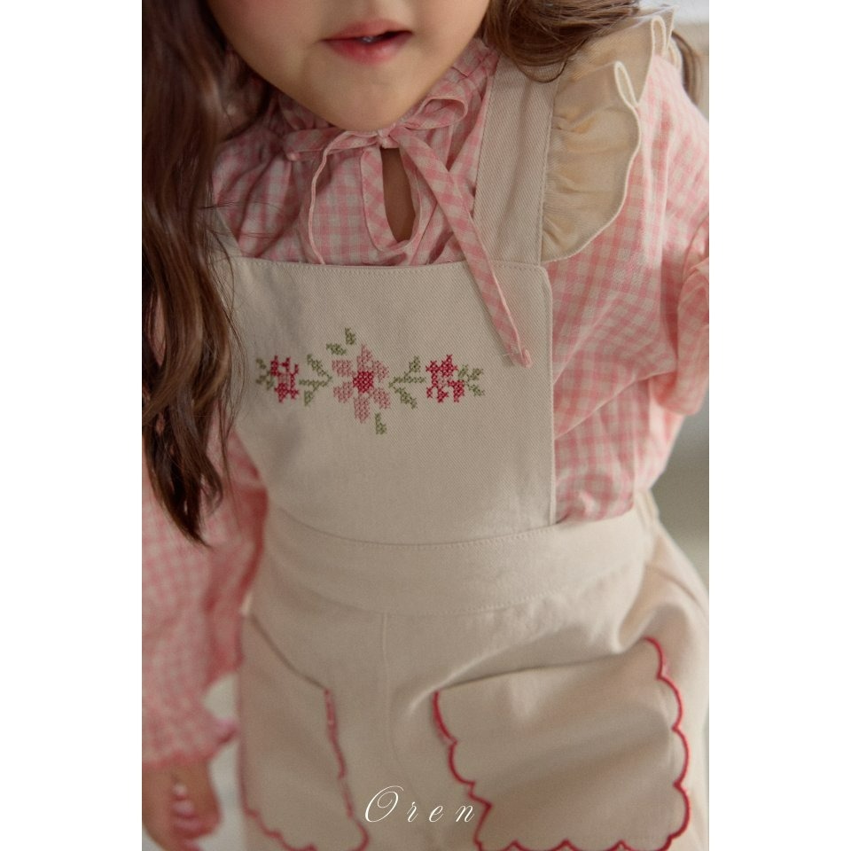 Oren 上衣 오렌 누아자수블라우스키즈-細節圖3