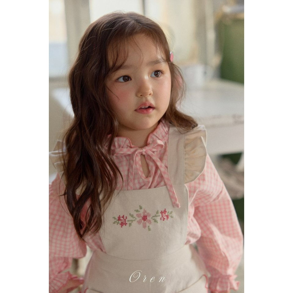 Oren 上衣 오렌 누아자수블라우스키즈-細節圖4