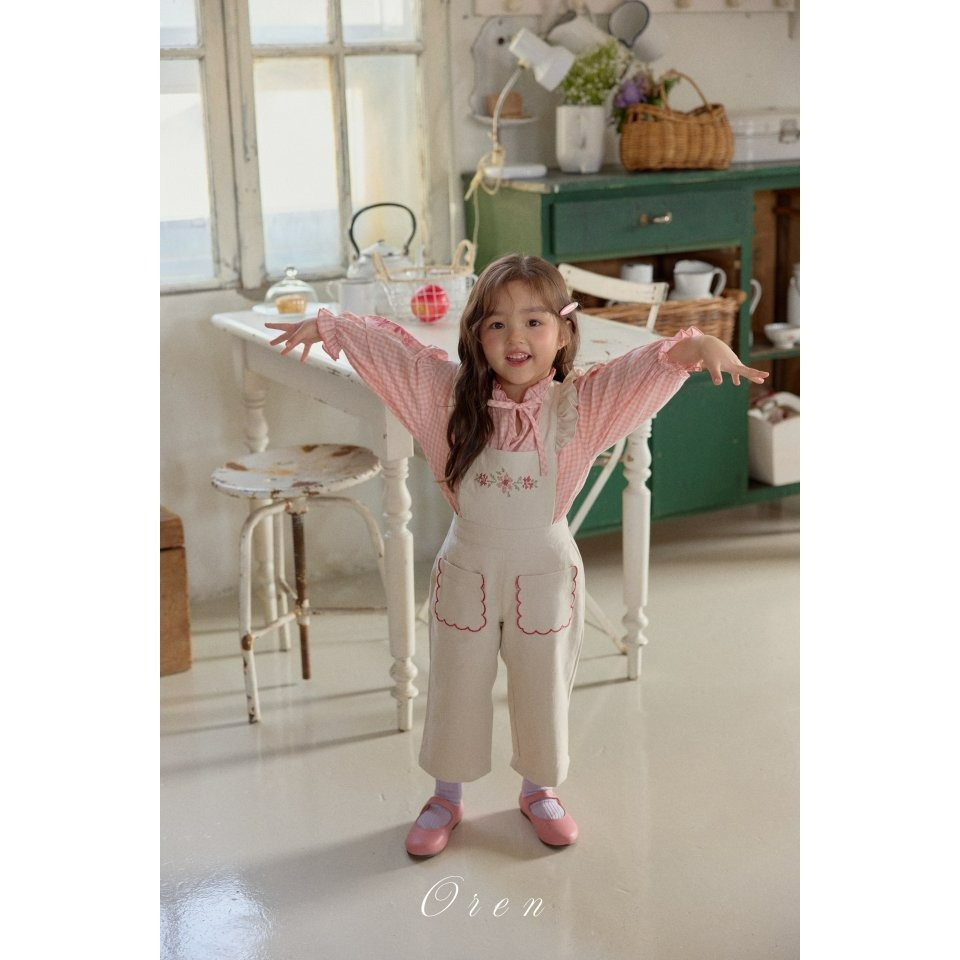 Oren 上衣 오렌 누아자수블라우스키즈-細節圖5