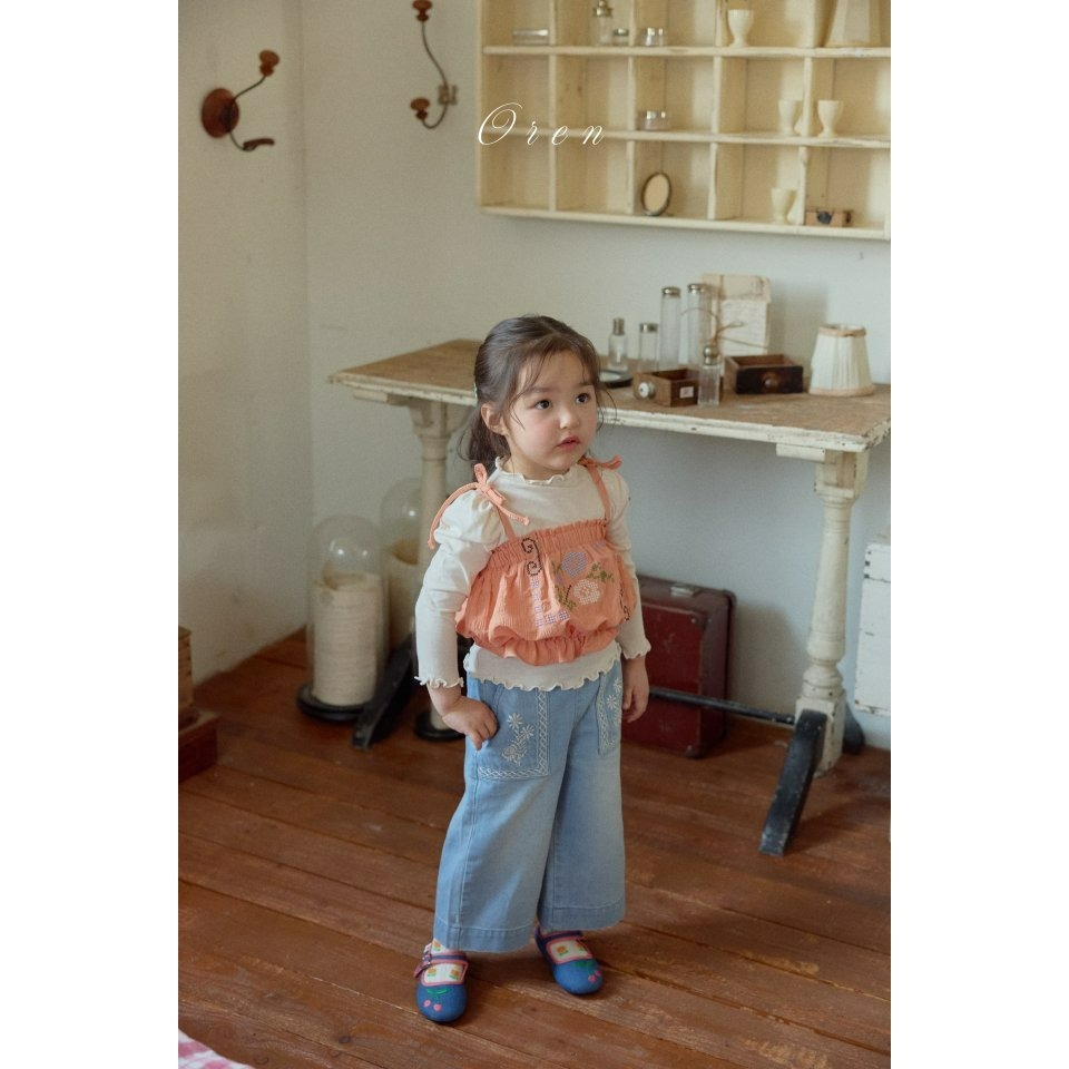 Oren 背心 오렌 로미플라워뷔스띠에키즈-細節圖2