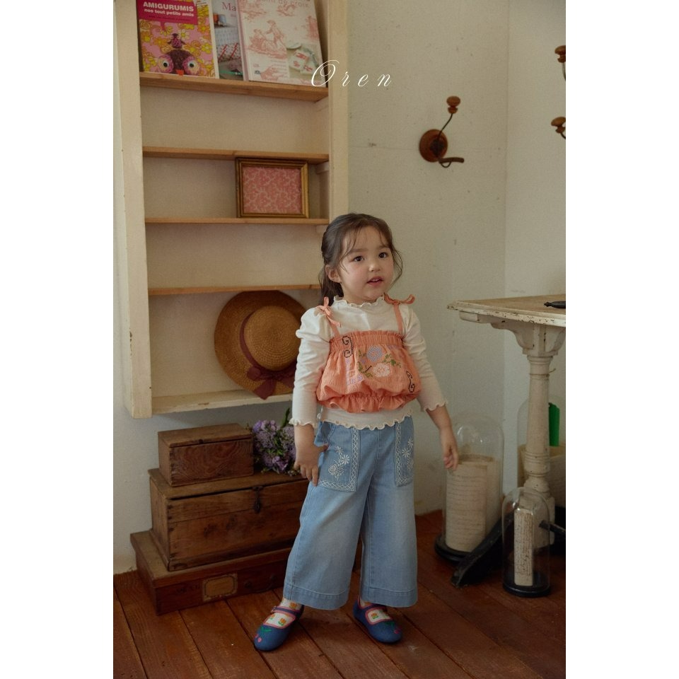 Oren 背心 오렌 로미플라워뷔스띠에키즈-細節圖4