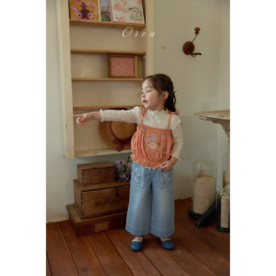 Oren 背心 오렌 로미플라워뷔스띠에키즈-細節圖6
